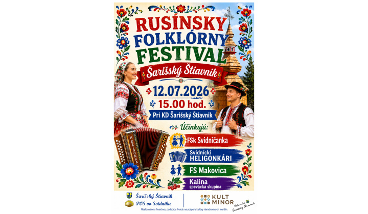 Rusínsky folklórny festival Šarišský Štiavnik (12.07.2026)