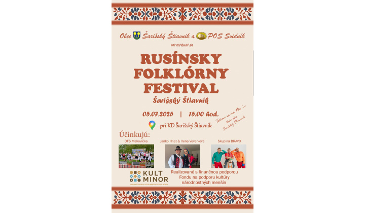 Rusínsky folklórny festival Šarišský Štiavnik