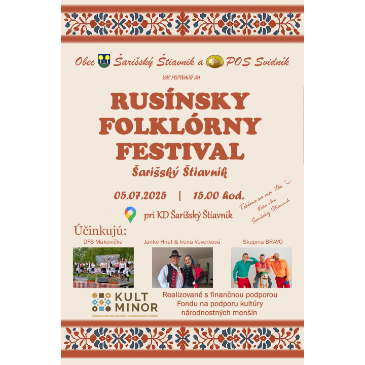 Rusínsky folklórny festival Šarišský Štiavnik